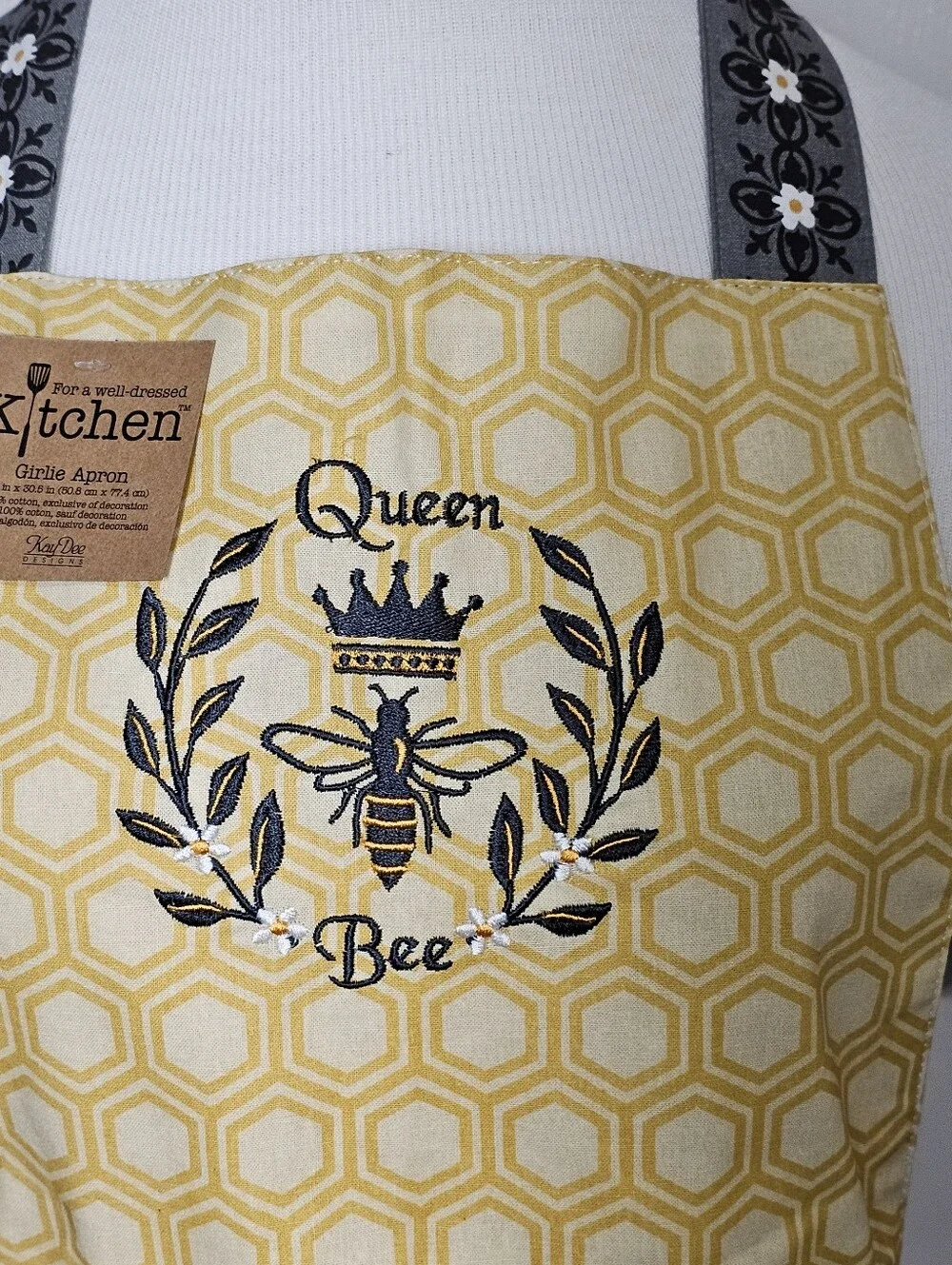 Queen Bee Kitchen Apron by Kay Dee Designs